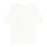 Stella Mccartney T-Shirt Girocollo Tinta Unita con Stampa per Bambina TW8A11 BIANCO STELLA McCARTNEY 