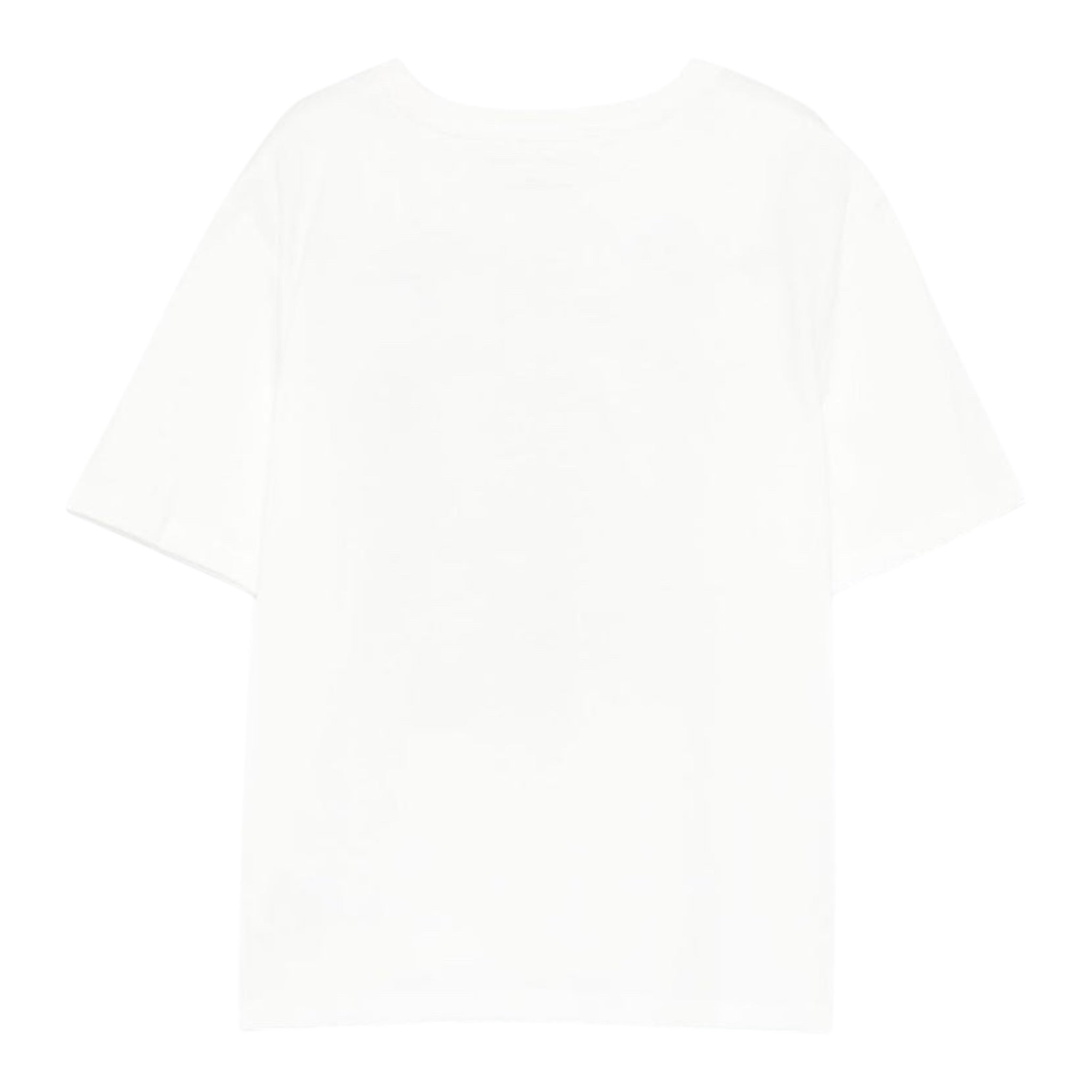 Stella Mccartney T-Shirt Girocollo Tinta Unita con Stampa per Bambina TW8A11 BIANCO STELLA McCARTNEY 