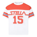 Stella Mccartney T-Shirt Girocollo Tinta Unita con Stampe per Bambino TW8R51 BIANCO STELLA McCARTNEY 