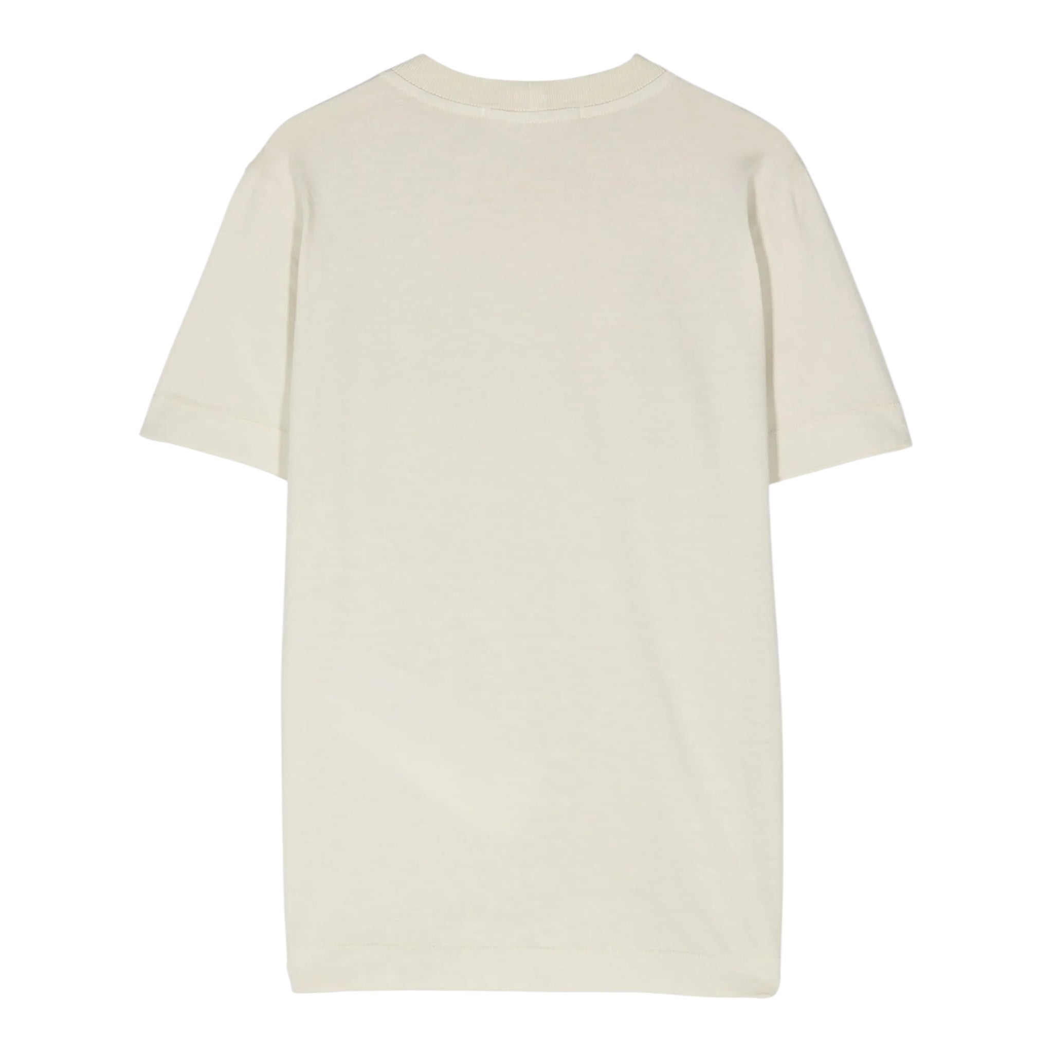 Stone Island T-Shirt Girocollo Tinta Unita con Logo per Bambino K1S162100002 SABBIA STONE ISLAND 