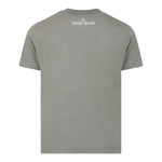 Stone Island T-Shirt Girocollo Tinta Unita con Logo per Bambino K1S162100012 VERDE STONE ISLAND 