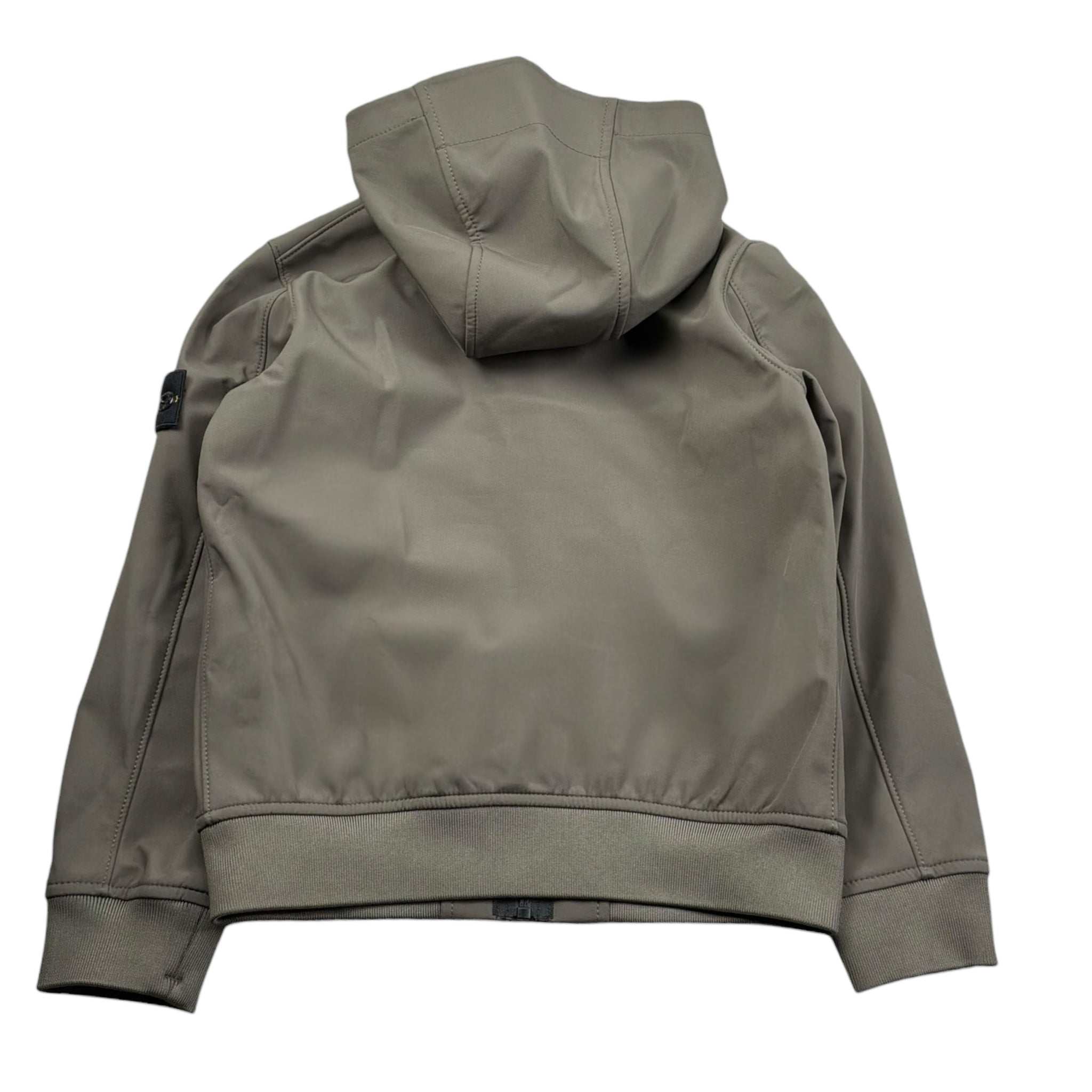 Stone Island Giubbino Tinta Unita con Zip E Cappuccio per Bambino K1S16410002 VERDE STONE ISLAND 