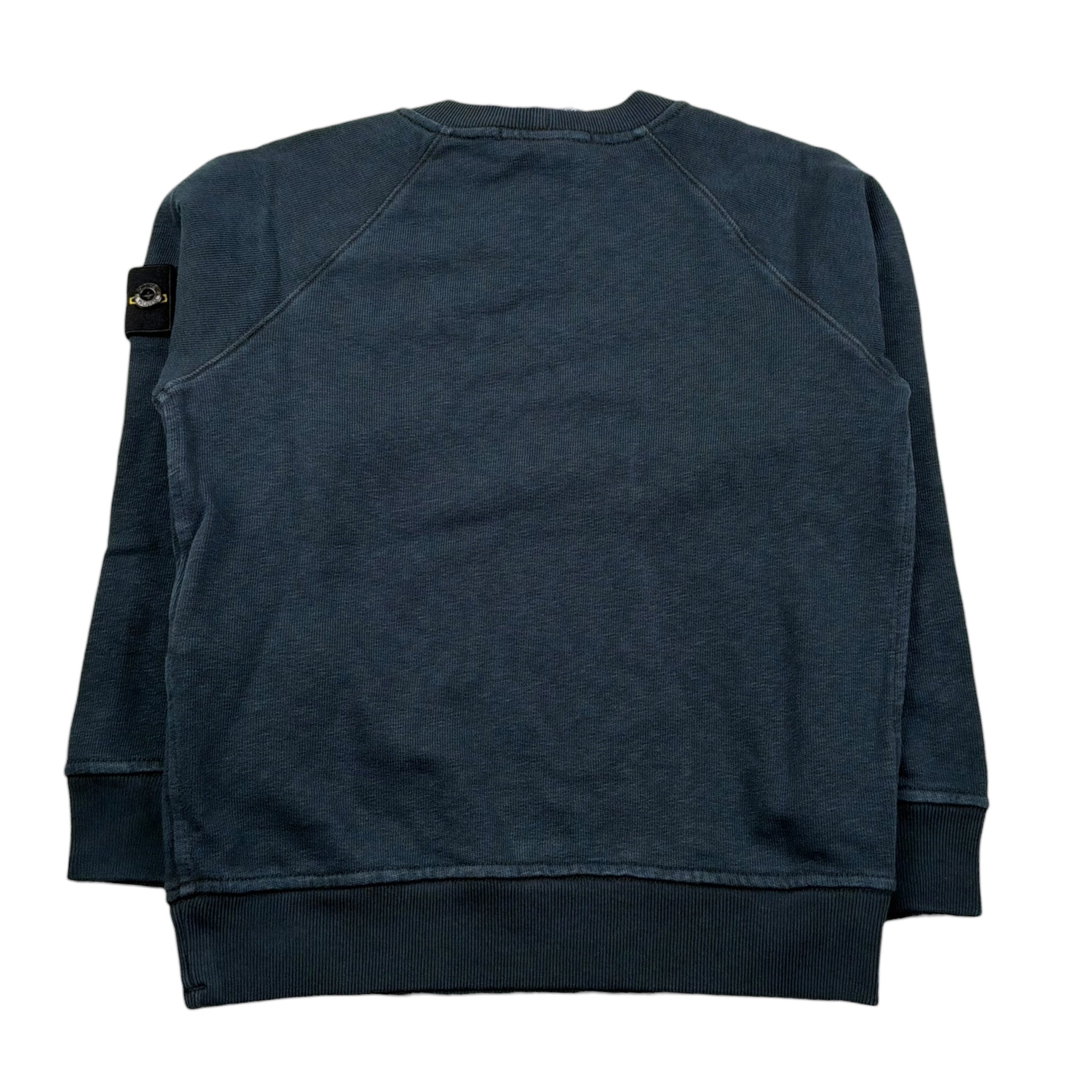 Stone Island Felpa Chiusa Girocollo Tinta Unita per Bambino K1S166100011J BLU STONE ISLAND 