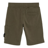 Stone Island Bermuda Tinta Unita con Elastico In Vita per Bambino K1S166S200006 VERDE STONE ISLAND 