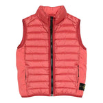 Stone Island Giubbino Tinta Unita Smanicato con Zip per Bambino K1S16G100002 ROSSO STONE ISLAND 