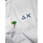 Sun68 Polo Mezza Manica Tinta Unita con Stampa per Neonato A35328XN BIANCO SUN68 