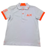 Sun68 Polo Mezza Manica Tinta Unita per Bambino CPA35322 BIANCO SUN68 