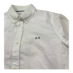 Sun68 Camicia Tinta Unita con Logo per Bambino CPS35305 BIANCO SUN68 