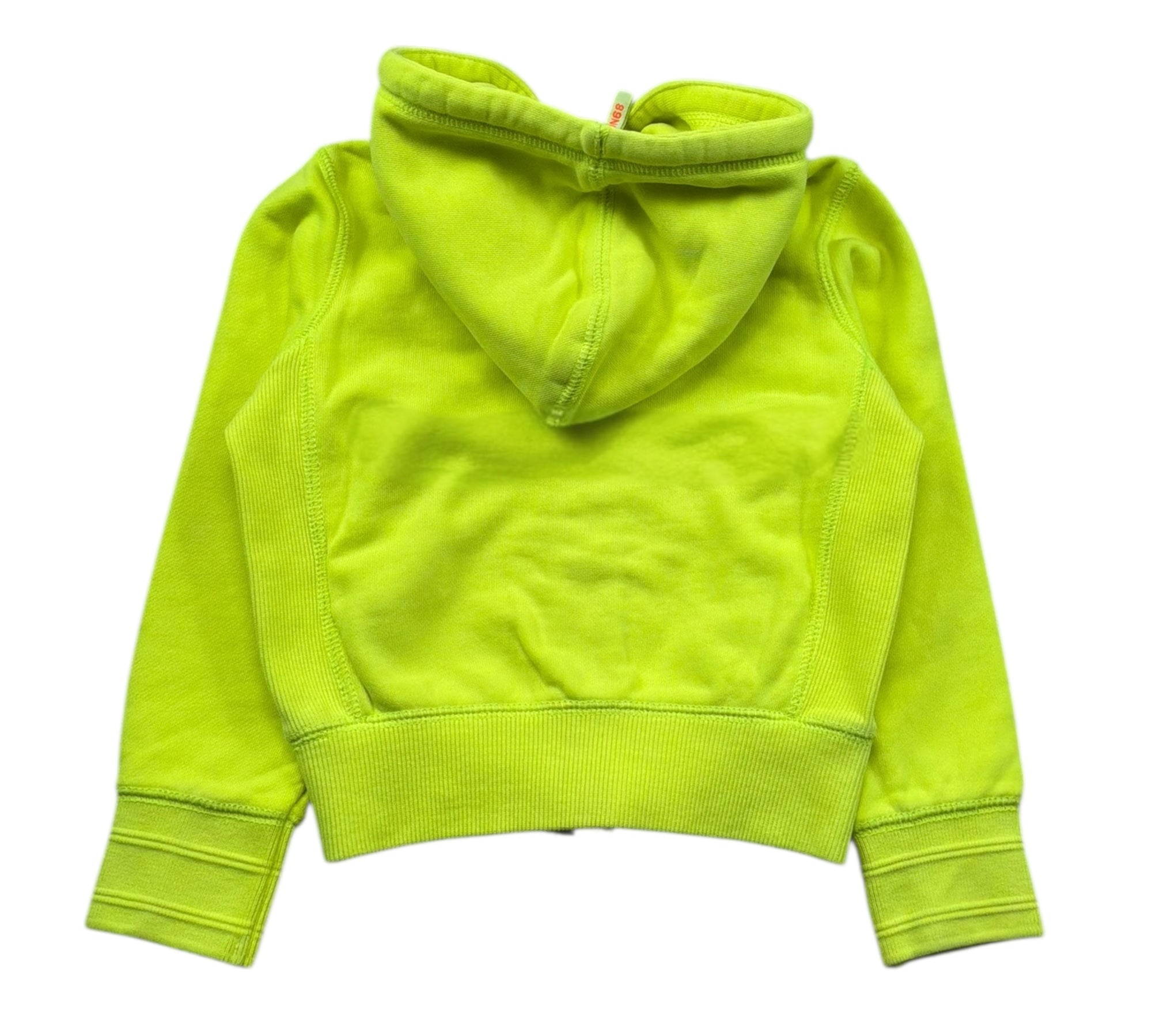 Sun68 Felpa con Zip E Cappuccio Tinta Unita per Bambino F31304 GIALLO FLUO SUN68 