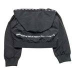 Suns  Felpa Tinta Unita con Zip E Cappuccio per Bambina MFS5109D NERO SUNS 