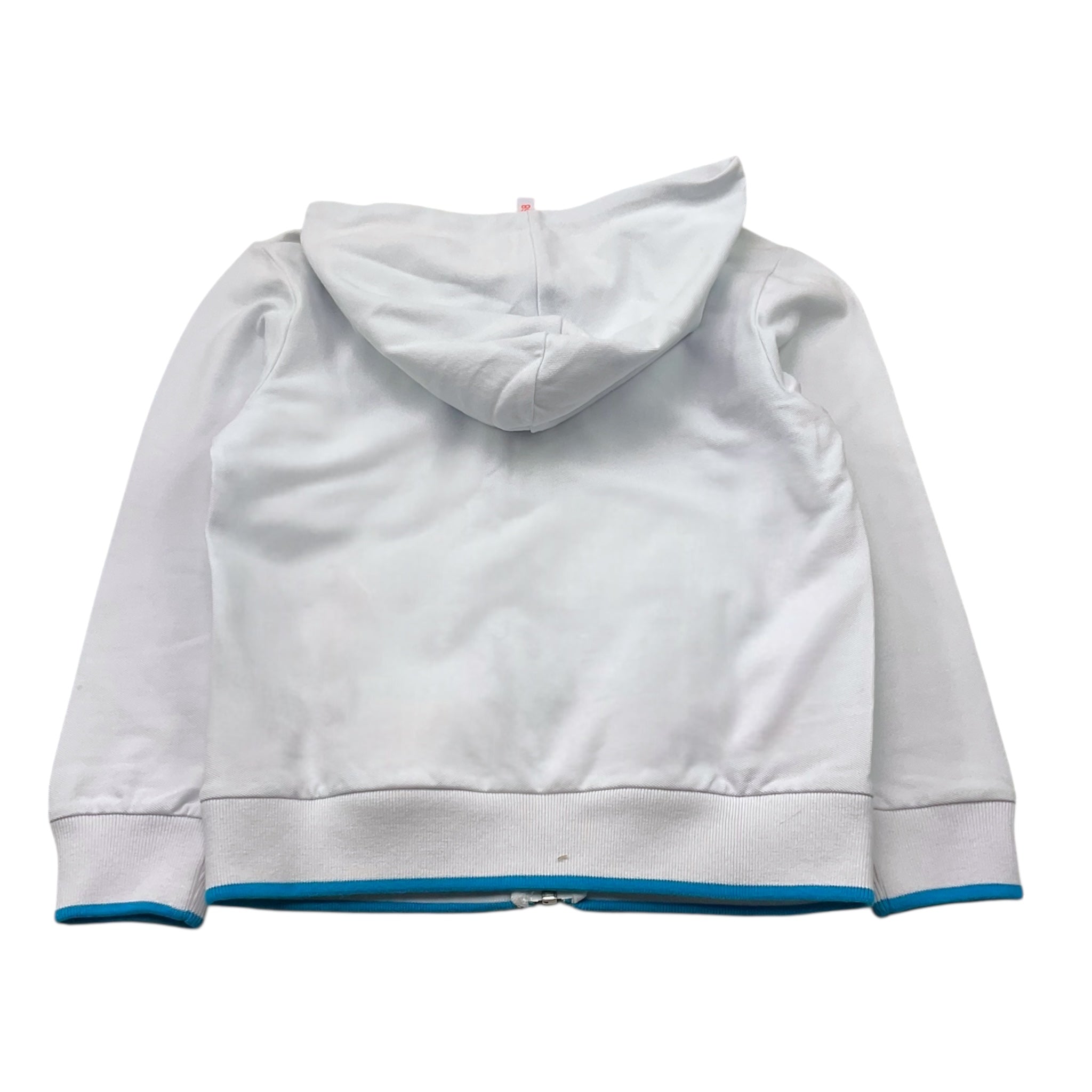 Suns68 Felpa Tinta Unita con Zip Cappuccio E Logo per Bambino CPF35310 BIANCO SUNS68 