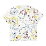 Timberland T-Shirt Girocollo Tinta Unita con Stampe per Neonato T60386 PANNA TIMBERLAND 