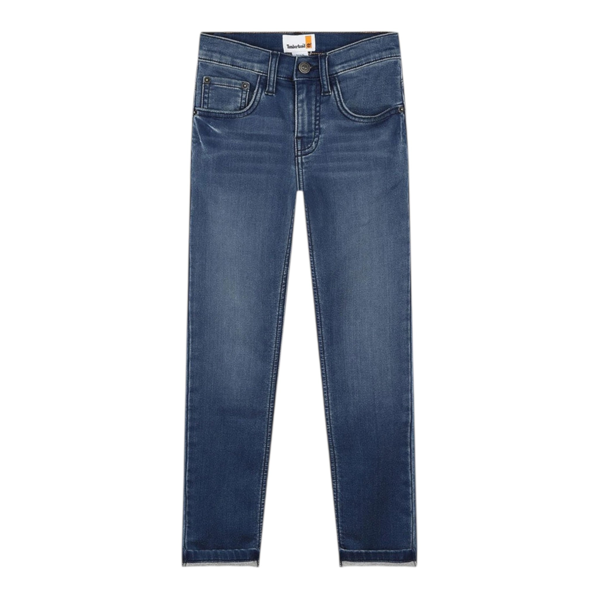 Timberland Jeans Tinta Unita con 5 Tasche per Bambino T60479 BLU TIMBERLAND 