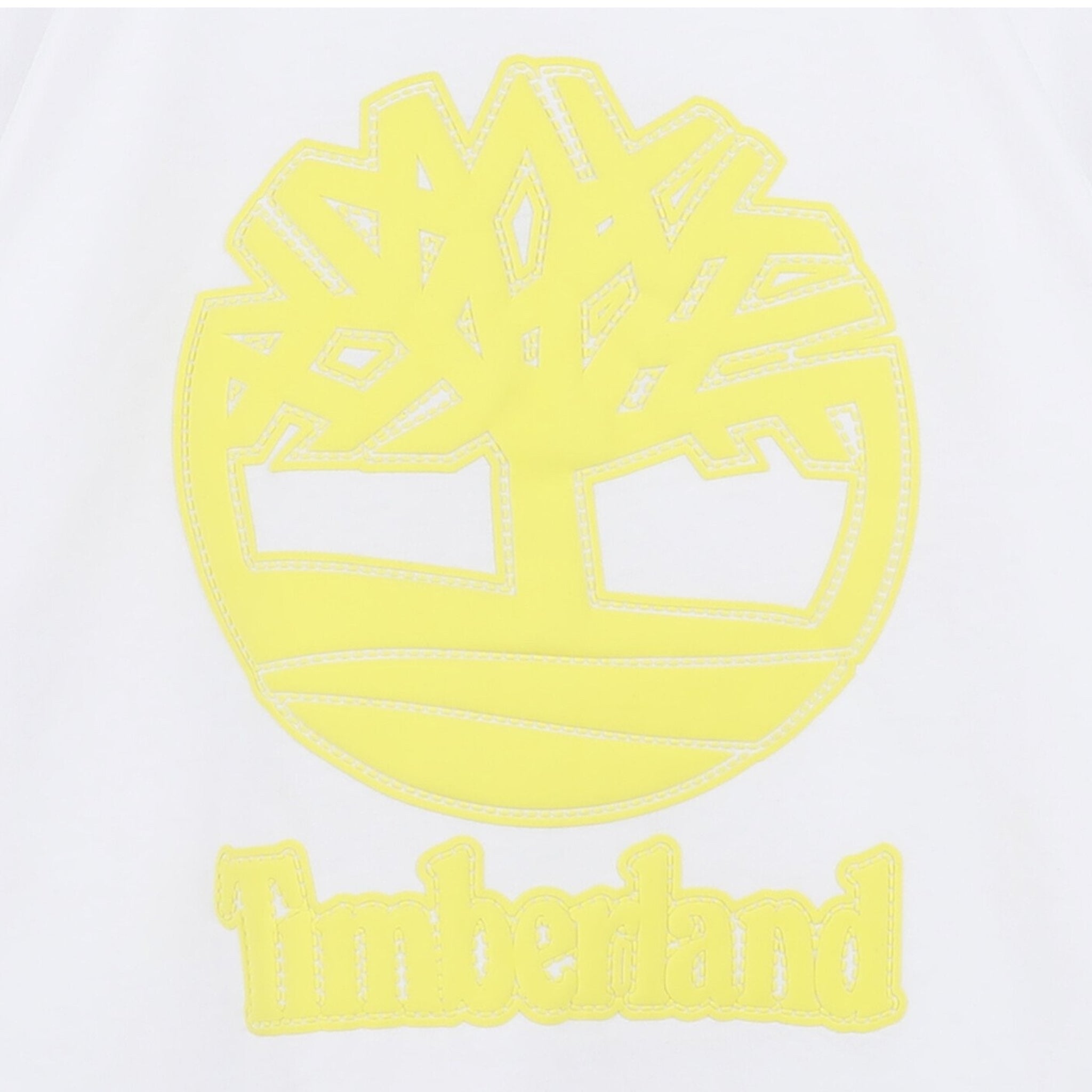Timberland T-Shirt Girocollo Tinta Unita con Stampa per Bambino T60482 BIANCO TIMBERLAND 