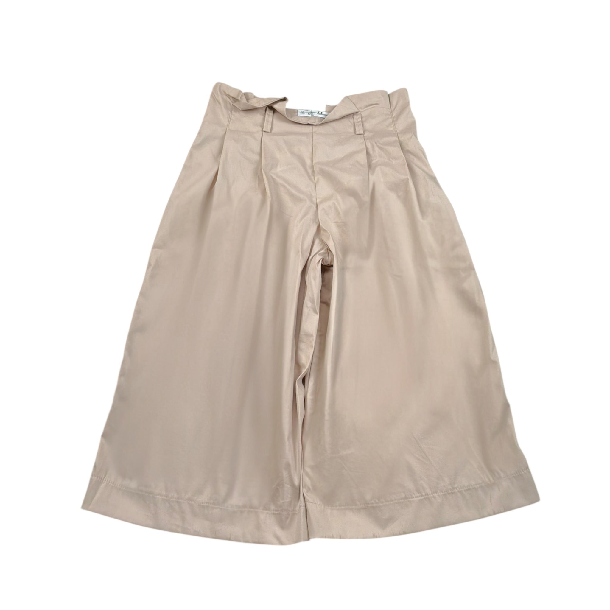 To Be Too Pantalone Modello A Palazzo Tinta Unita per Bambina TBT1029 SABBIA TO be too 