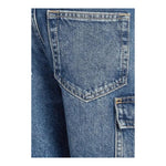 Calvin Klein Bermuda In Denim Tinta Unita con Tasconi per Bambino IB0IB024301 BLU CALVIN KLEIN 
