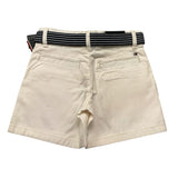 Tommy Hilfiger Bermuda Tinta Unita con Cinturino per Bambino KB0KB08127 PANNA TOMMY HILFIGER 