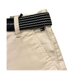 Tommy Hilfiger Bermuda Tinta Unita con Cinturino per Bambino KB0KB08127 PANNA TOMMY HILFIGER 