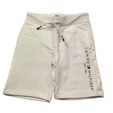 Tommy Hilfiger Bermuda Tinta Unita con Logo per Bambino KB0KB08361 BIANCO TOMMY HILFIGER 