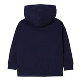 Tommy Hilfiger Felpa con Bottoni E Cappuccio Tinta Unita per Bambino KB0KB09314 BLU TOMMY HILFIGER 