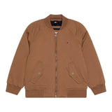 Tommy Hilfiger Giubbino Tinta Unita con Zip E Logo per Bambino KB0KB09363 MARRONE TOMMY HILFIGER 