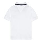 Tommy Hilfiger Polo Mezza Manica con Ricamo Logo per Bambino KB0KB09524 BIANCO TOMMY HILFIGER 