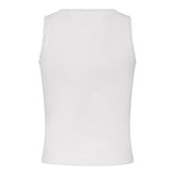Tommy Hilfiger Canotta Tinta Unita con Ricami per Bambina KG0KG08588 BIANCO TOMMY HILFIGER 