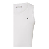 Tommy Hilfiger Canotta Tinta Unita con Ricami per Bambina KG0KG08588 BIANCO TOMMY HILFIGER 