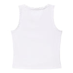 Tommy Hilfiger Canotta Tinta Unita con Ricami per Bambina KG0KG08588X BIANCO TOMMY HILFIGER 