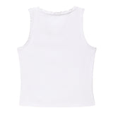 Tommy Hilfiger Canotta Tinta Unita con Ricami per Bambina KG0KG08588X BIANCO TOMMY HILFIGER 