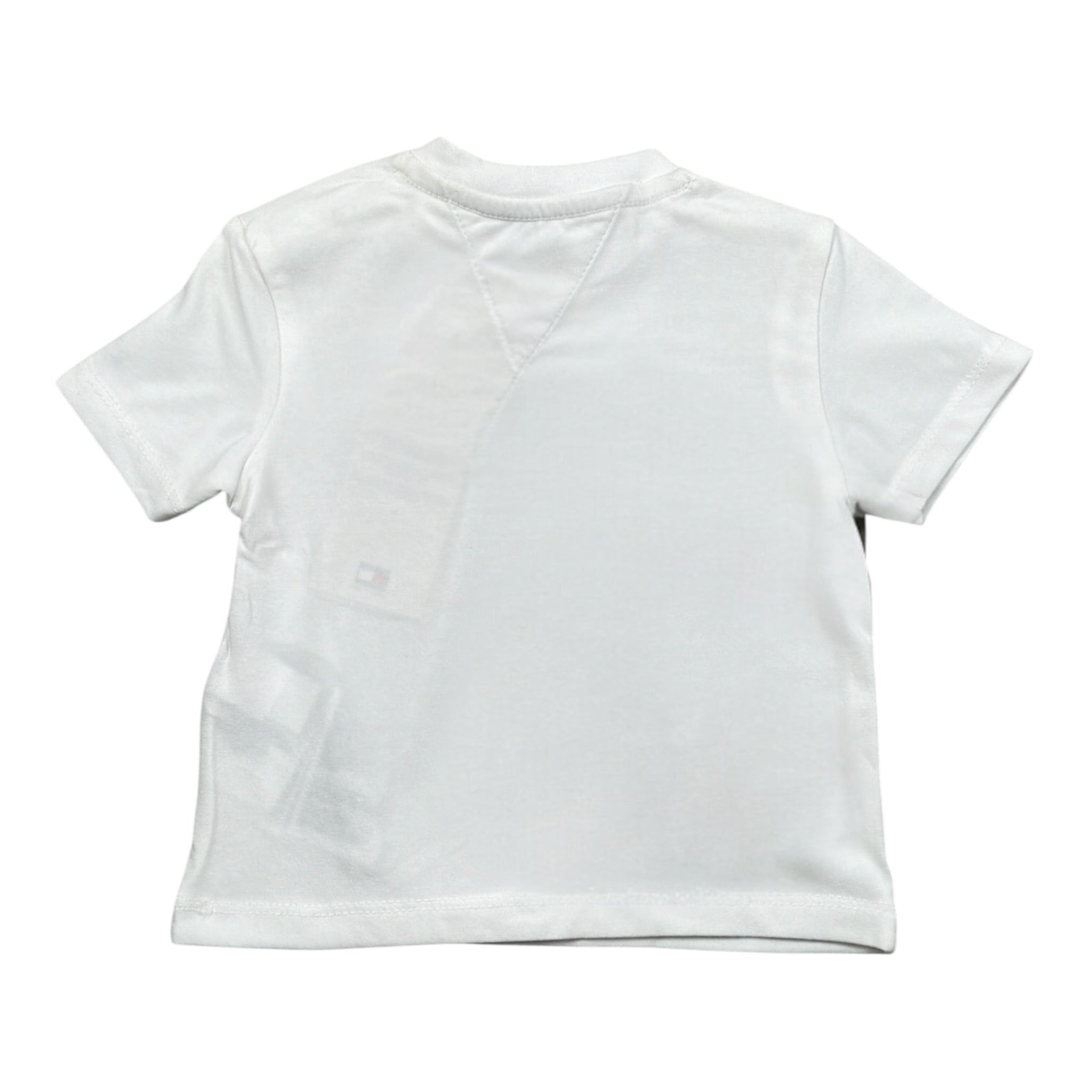 Tommy Hilfiger T-Shirt tinta unita con Stampa Bianco per Neonato KN0KN01622 BIANCO TOMMY HILFIGER 