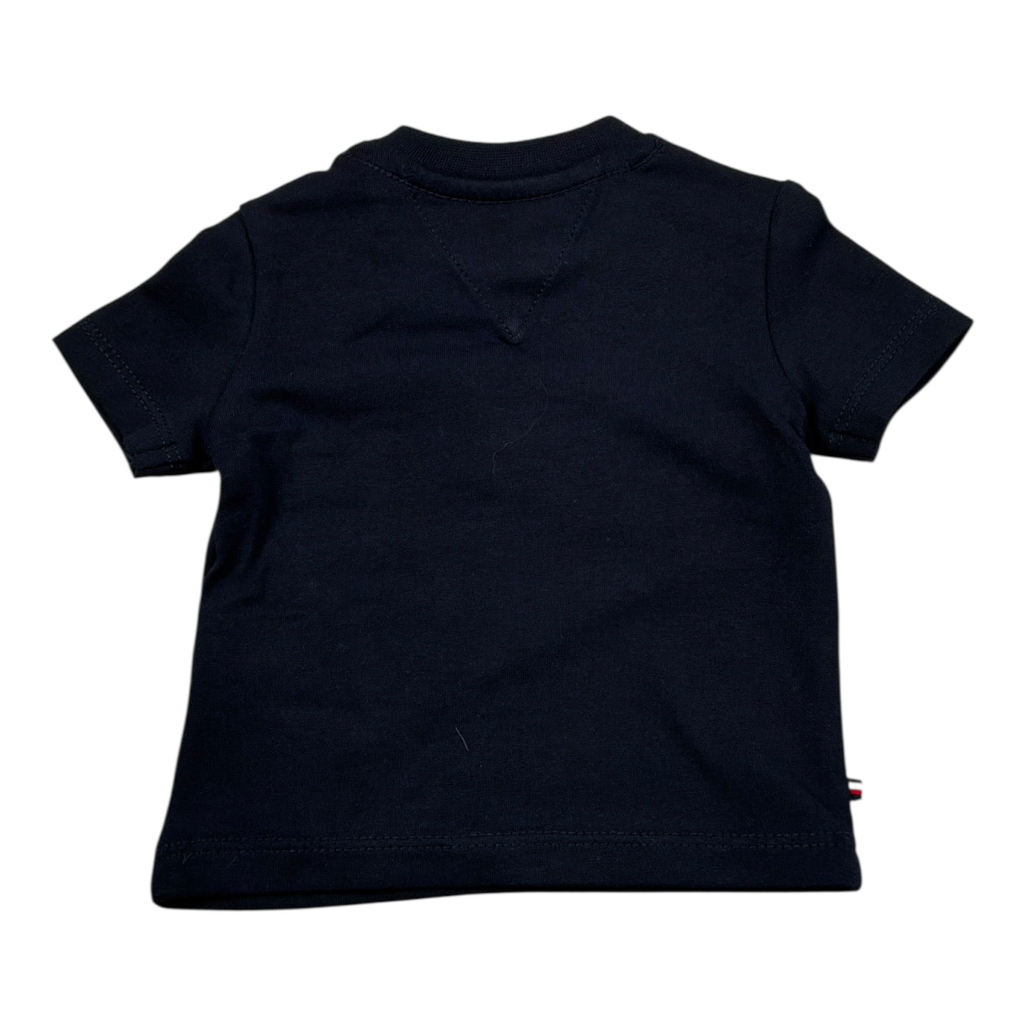 Tommy Hilfiger T-Shirt tinta unita con Stampa Blu per Neonato KN0KN01761J BLU TOMMY HILFIGER 