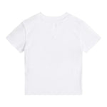 Tommy Hilfiger T-Shirt Girocollo Tinta Unita con Logo per Neonato KN0KN02024X BIANCO TOMMY HILFIGER 