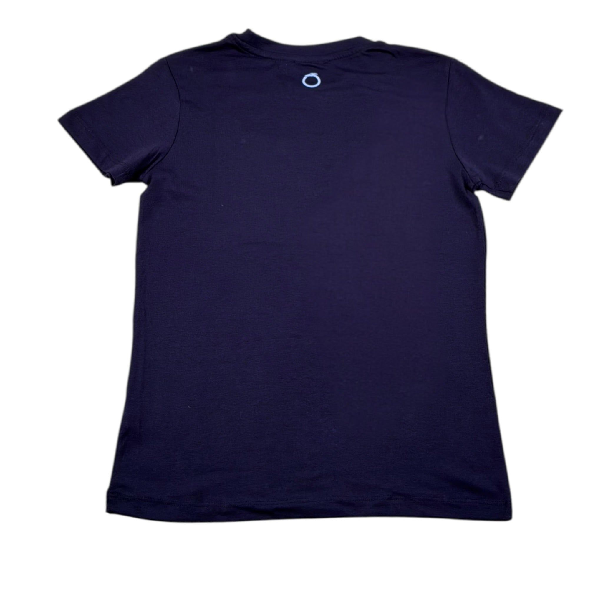 Trussardi T-Shirt Girocollo Tinta Unita con Stampa per Bambino TBP25003TS BLU TRUSSARDI 