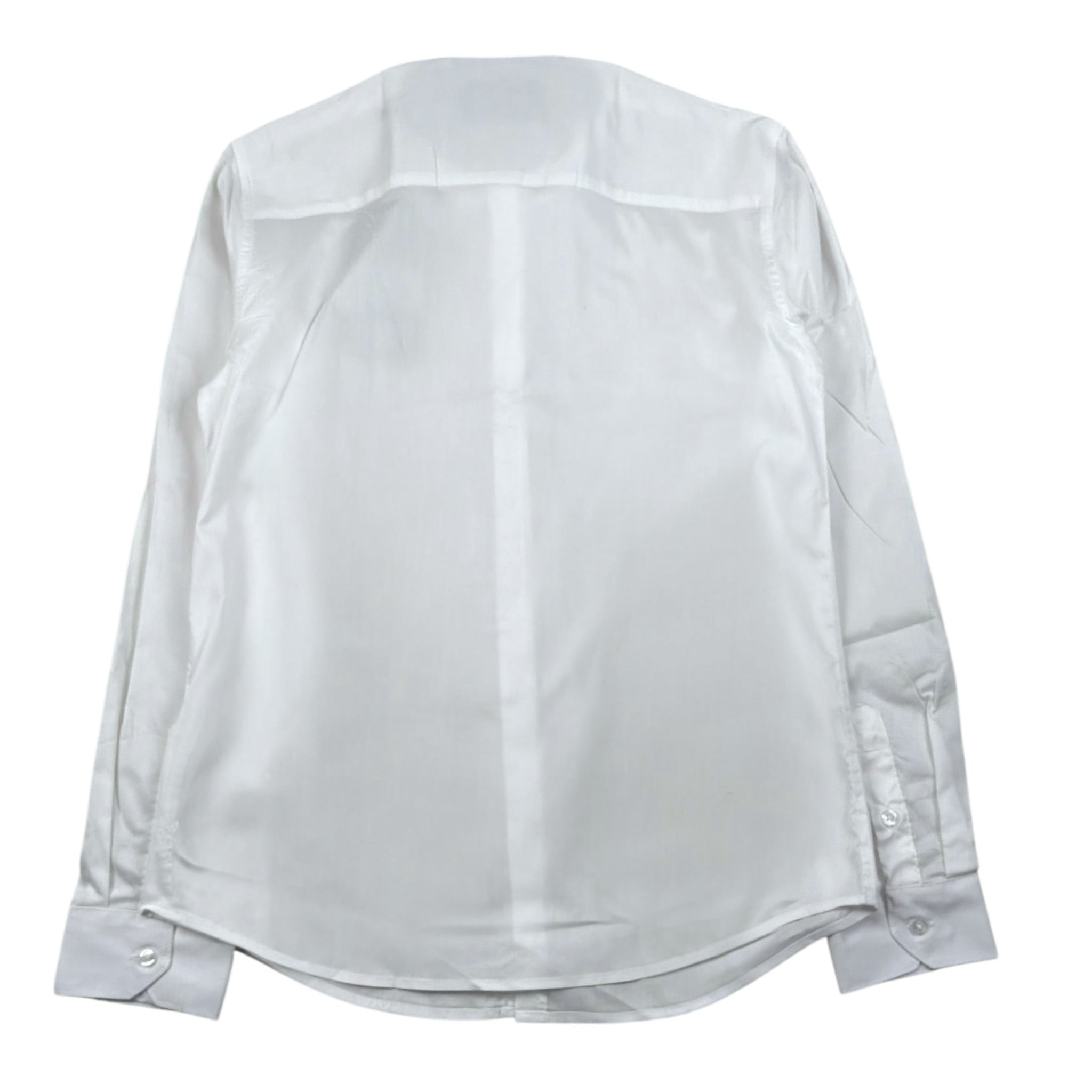 Trussardi Camicia Manica Lunga Tinta Unita per Bambino TBP25020CA BIANCO TRUSSARDI 