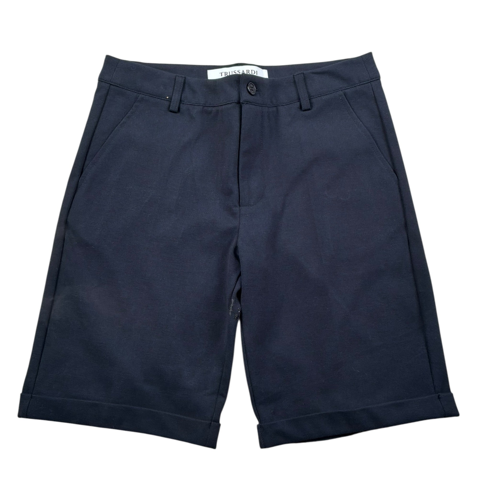 Trussardi Bermuda Tinta Unita con Girovita Regolabile per Bambino TBP25028BE BLU TRUSSARDI 