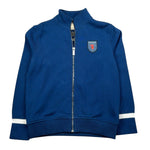 Trussardi Felpa con Zip Tinta Unita E Logo per Bambino TBP26149FE BLU TRUSSARDI 