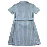 Trussardi Abito Mezza Manica Tinta Unita con Cinturino per Bambina TGP26039VE AZZURRO TRUSSARDI 