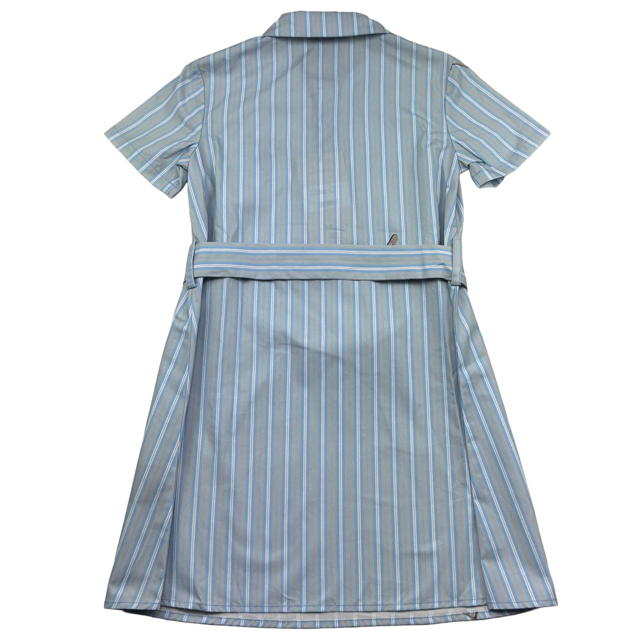 Trussardi Abito Mezza Manica Tinta Unita con Cinturino per Bambina TGP26039VE AZZURRO TRUSSARDI 