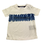 Trussardi T-Shirt Girocollo Tinta Unita con Logo per Neonato TIP24035TS BIANCO TRUSSARDI 
