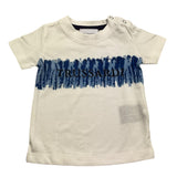 Trussardi T-Shirt Girocollo Tinta Unita con Logo per Neonato TIP24035TS BIANCO TRUSSARDI 
