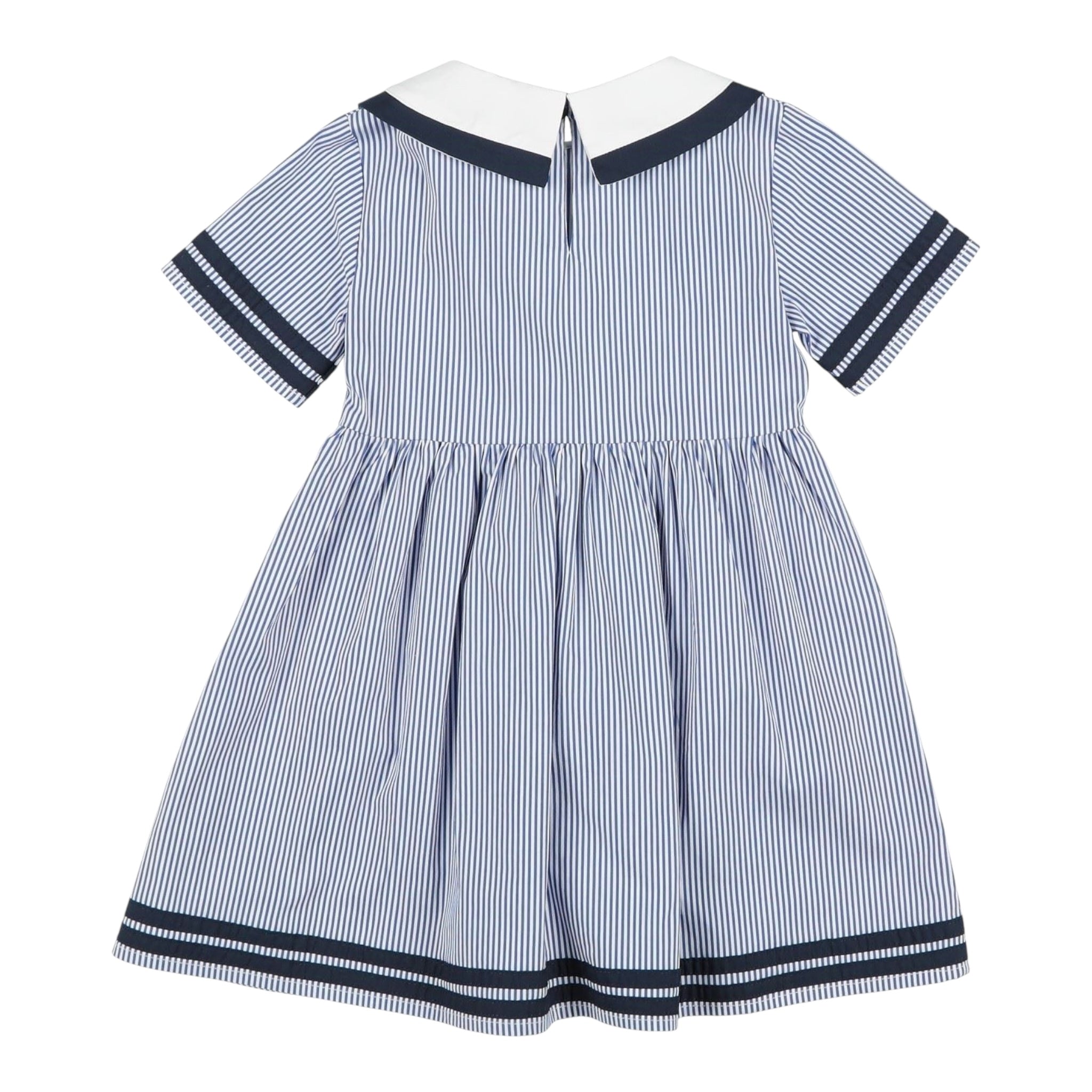 Trussardi Abito Mezza Manica Fantasia A Righe per Neonata TIP24079VE BIANCO/BLU TRUSSARDI 