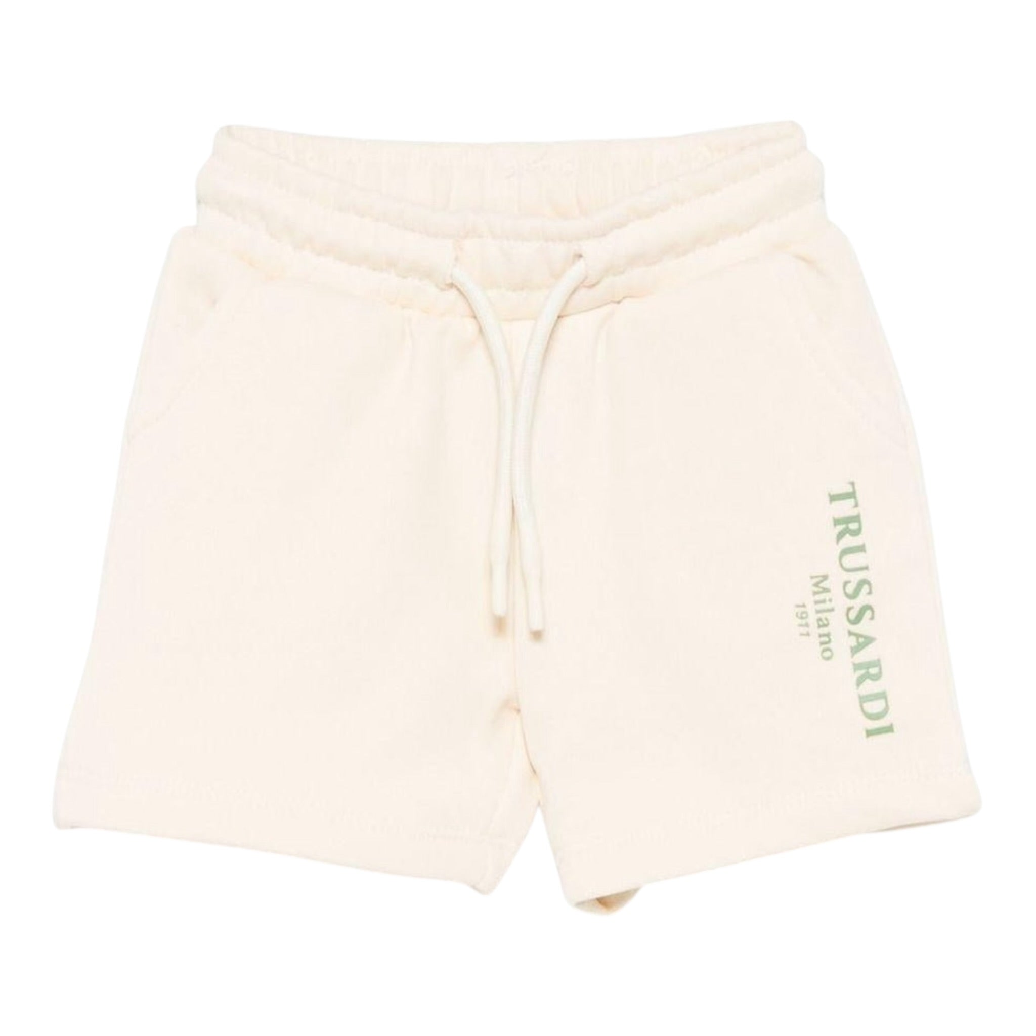 Trussardi Bermuda Tinta Unita con Elastico In Vita per Neonato TIP25016BEXX BEIGE TRUSSARDI 
