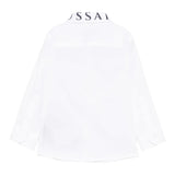 Trussardi Camicia Tinta Unita con Logo per Neonato TIP25091CAX BIANCO TRUSSARDI 
