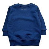 Trussardi Felpa Chiusa Girocollo Tinta Unita con Logo per Neonato TIP26001FE BLU TRUSSARDI 