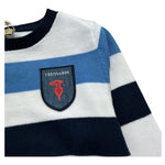 Trussardi Maglia Girocollo Fantasia A Righe per Neonato TIP26029MA BIANCO TRUSSARDI 