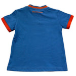 Trussardi T-Shirt Girocollo Tinta Unita con Stampa per Neonato TIP26088TS BLU TRUSSARDI 