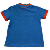 Trussardi T-Shirt Girocollo Tinta Unita con Stampa per Neonato TIP26088TS BLU TRUSSARDI 