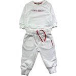 Trussardi Completo 2 Pezzi Felpa-Pantalone Tinta Unita per Neonato TIP26092CF BIANCO TRUSSARDI 