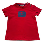 Trussardi T-Shirt Girocollo Tinta Unita con Stampa per Neonato TIP26093TS ROSSO TRUSSARDI 